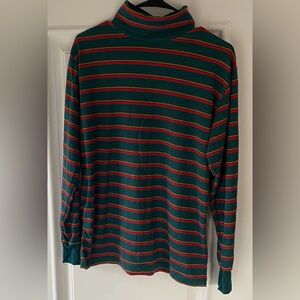 Striped Green and Red Men's Shirt